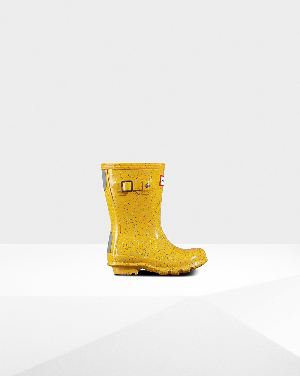 Kids Hunter Rain Boots Yellow - Original Little Giant Glitter - 0143967-SN